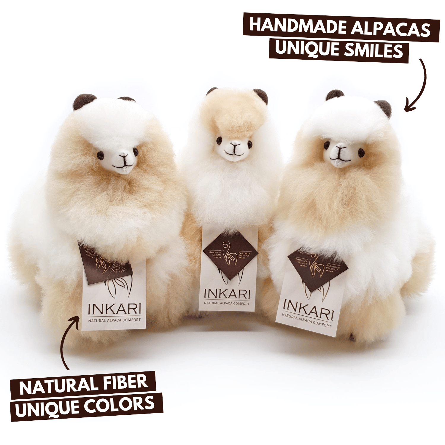 Alpaca Small, Vanilla - H23 cm